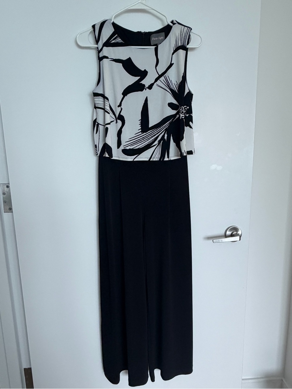 Elegant Black & White Wide-Leg Jumpsuit from Phase Eight (London)